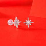 925 Silver Moissanite Shooting Star Earrings Fine Jewellery
