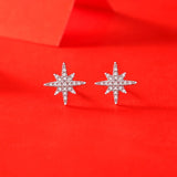 925 Silver Moissanite Shooting Star Earrings Fine Jewellery