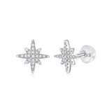 925 Silver Moissanite Shooting Star Earrings Fine Jewellery