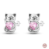 925 Sterling Silver Pav? Double Stud Earrings For Women