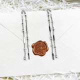 925 Sterling Silver Tassel Baguette Cut Long Earrings