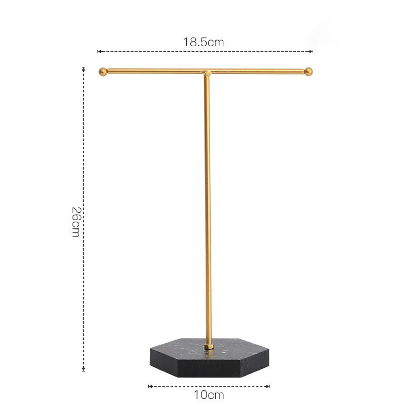 Jewelry Display Holder Storage Shelf T Shape