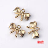Rhinestone Butterfly Charms for Jewelry Making 20pcs DIY Kids Gift