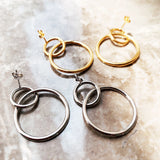 Circles Earrings Europe Sterling Silver 925 Gift