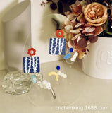 Acrylic Transparent Earrings Display Stand Flowers Irregular Shape