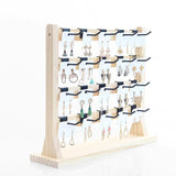 4-Tier Earrings Display Stand with Hooks for Desktop