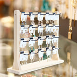 Earrings Display Stand with Hooks - Necklace Hanging Storage Organizer