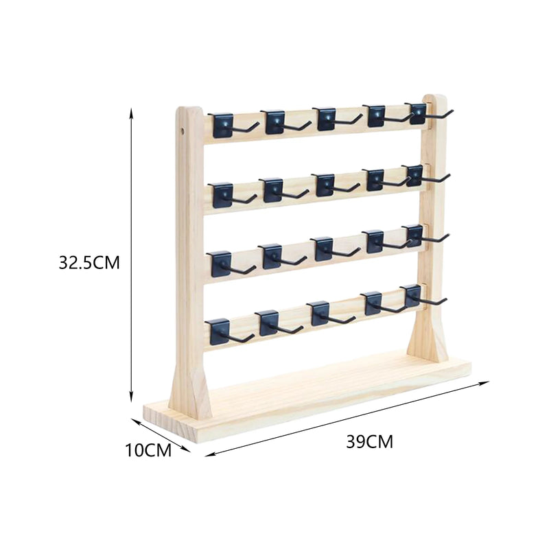 Earrings Display Stand with Hooks - Necklace Hanging Storage Organizer