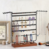 Earrings Display Standing Holder Metal Jewelry Organizer
