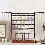 Earrings Display Standing Holder Metal Jewelry Organizer