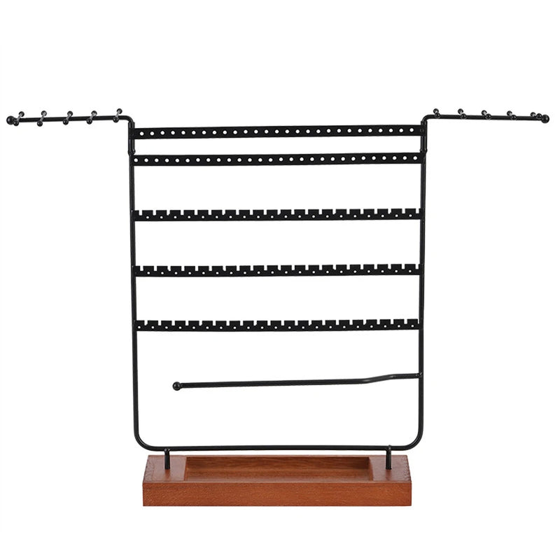 Earrings Display Stand Jewelry Organizer Necklace Rings Rack Travel Home