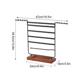 Earrings Display Stand Jewelry Organizer Necklace Rings Rack Travel Home