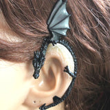 GLOW in the DARK Dragon Ear Cuff Earrings