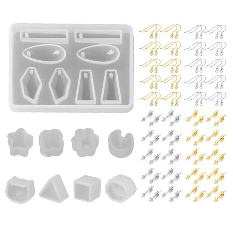 DIY Earrings Epoxy Mold Set Jewelry Making Material