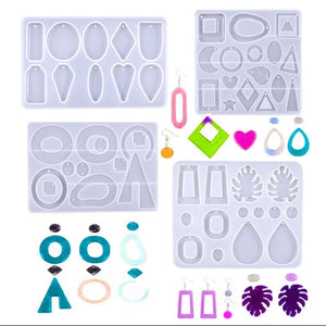 Epoxy Resin Molds for Earrings Jewelry Pendant DIY Crafts