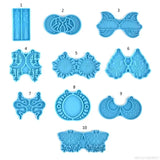 Epoxy Resin Mould Keychain Pendant Silicone Mold Jewelry Casting Mould