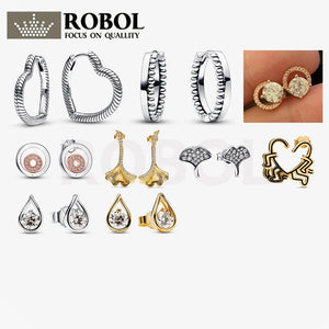High Sense 925 Sterling Silver Stud Earrings Exaggerated Style