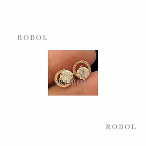 Exaggerated 925 Silver Stud Earrings Female Niche Sense