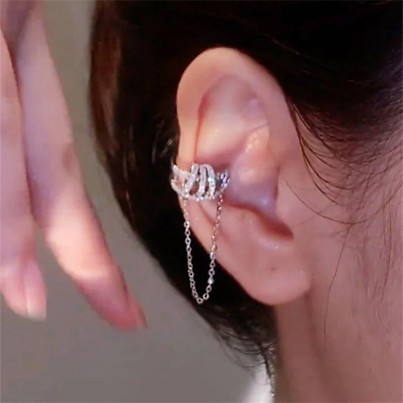 Cubic Zirconia Ring Shape Earrings for Women