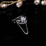 Cubic Zirconia Ring Shape Earrings for Women