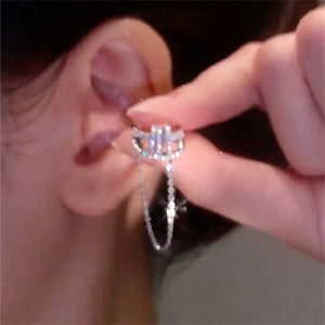 Cubic Zirconia Ring Shape Earrings for Women