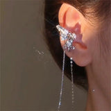 Butterfly Bone Earrings CZ Tassel Party Gift Jewelry Accessories