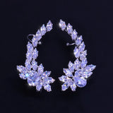 CZ Ear Cuff Clips Wedding Bridal Party Earrings