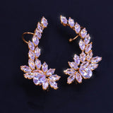 CZ Ear Cuff Clips Wedding Bridal Party Earrings