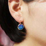 Multicolored Resin Cluster Stone Earrings for Women