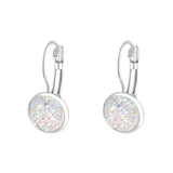 Multicolored Resin Cluster Stone Earrings for Women