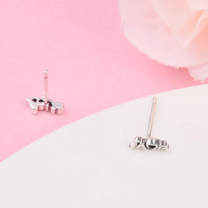 Love Mum Stud Earrings Crystals Sterling Silver Jewelry