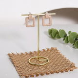 Earrings Necklace Ring Holder Display Stand Wooden Base Retail Decor
