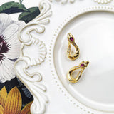 Vintage Snake Ear Studs 925 Silver Bijoux Gift