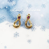 Vintage Snake Ear Studs 925 Silver Bijoux Gift