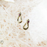 Vintage Snake Ear Studs 925 Silver Bijoux Gift