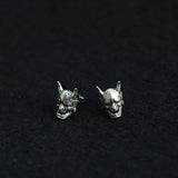 Gothic Devil Mask Skull Halloween Earrings