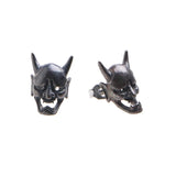 Gothic Devil Mask Skull Halloween Earrings