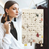 Soft Felt Earrings Hanging Organizer Wall-mounted Jewelry Storage