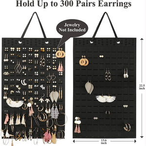 Felt Wall Earring Holder Organizer Jewelry Necklace Display