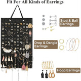Felt Wall Earring Holder Organizer Jewelry Necklace Display