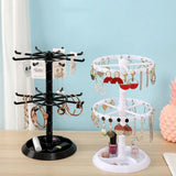 Rotatable 2-Layer Earrings Holder Jewelry Display Rack