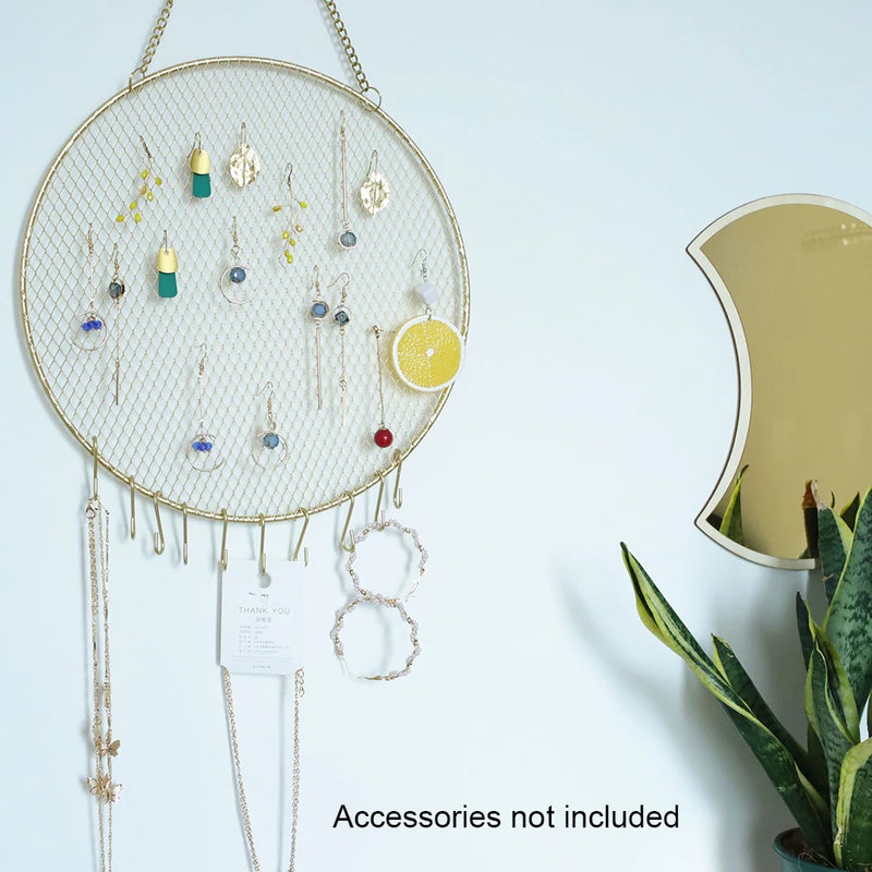 Earrings Holder Wall Mounted Jewelry Organizer Display Stand