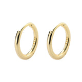 925 Sterling Silver Circle Ear Buckle Earrings for Women