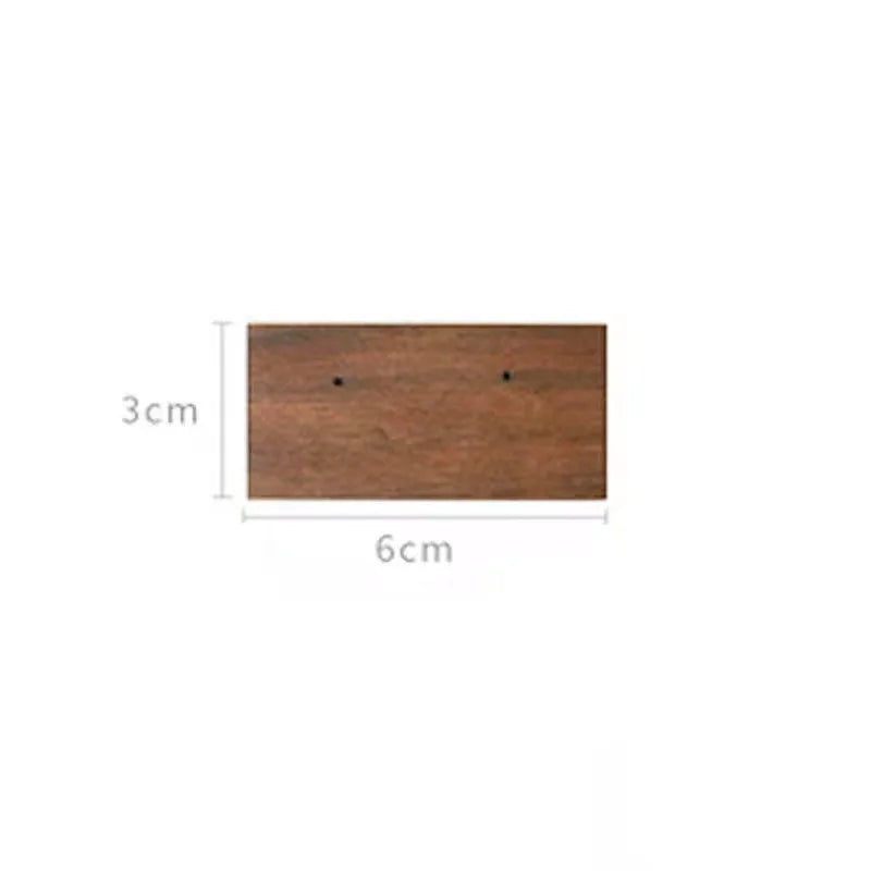 Wood Chips Earrings Display Stand Natural Wood Holder