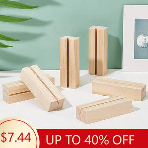 Wooden Base Jewelry Display Stand for Earrings Rings Necklaces