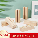 Wooden Base Jewelry Display Stand for Earrings Rings Necklaces