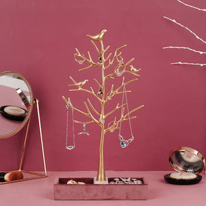Tree-shaped Jewelry Rack Stand Necklace Ring Storage Organizer