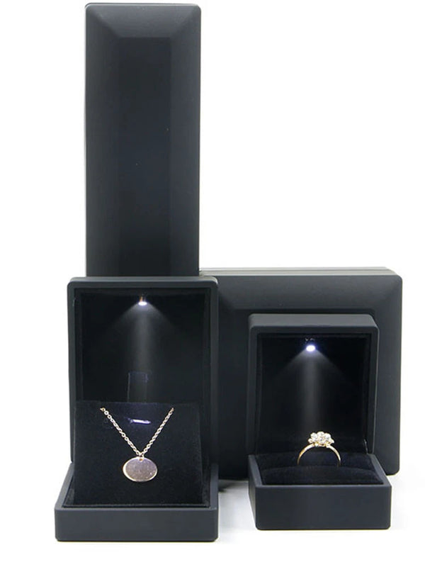 LED Lighted Jewelry Packaging Box for Engagement Wedding Gift