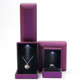LED Lighted Jewelry Packaging Box for Engagement Wedding Gift