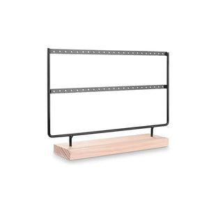 Wood Earrings Organizer Jewelry Holder Display Stand